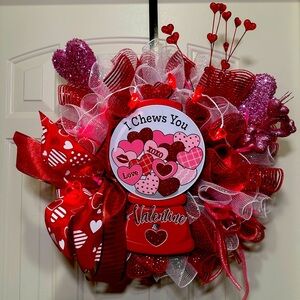 Custom Homemade Valentine’s Day Wreath